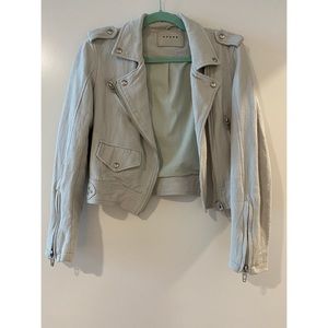 BLANKNYC Textured Cotton Jacket Light Grey XS
